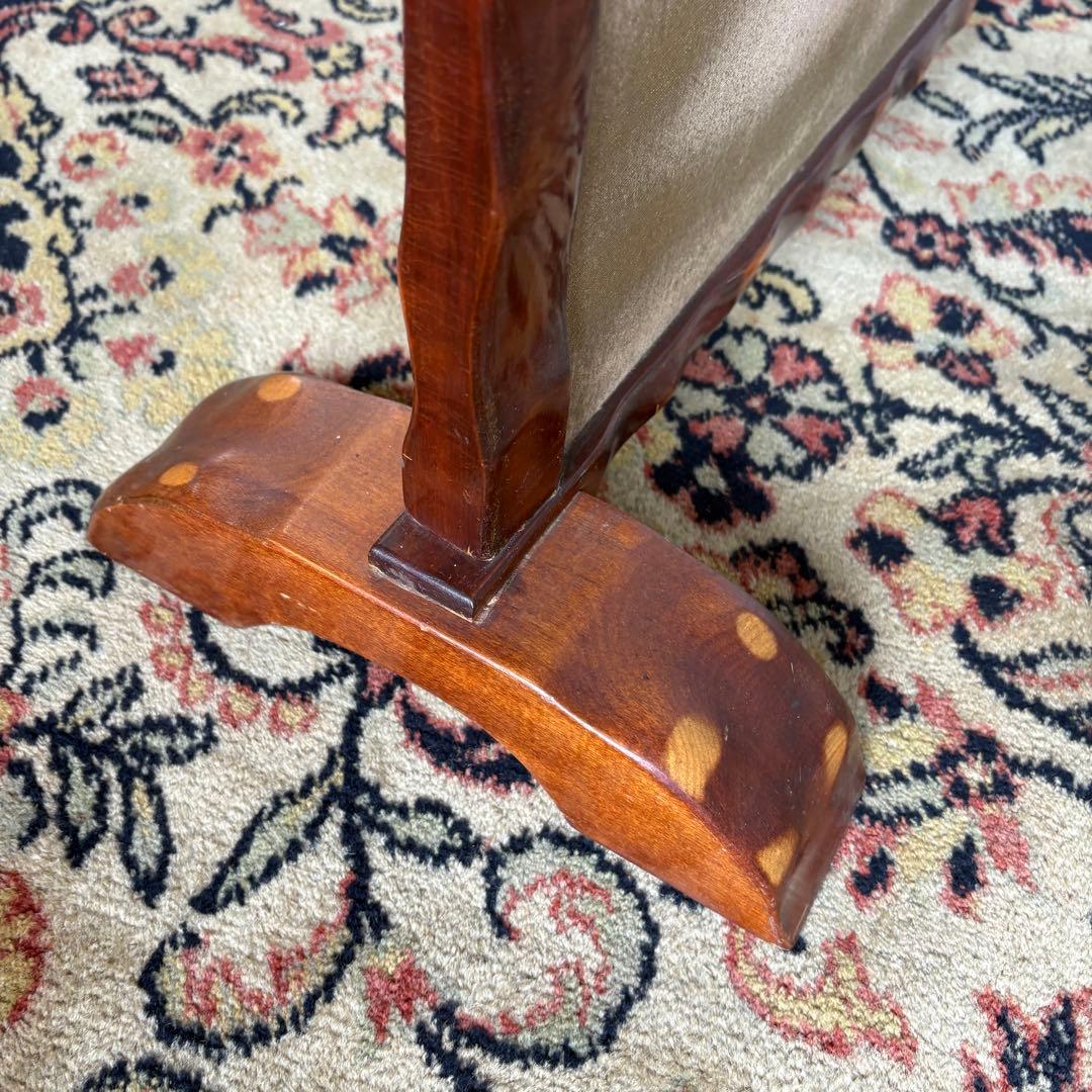 衝立　ファイヤースクリーン　昭　木製　レトロ　間仕切り　パーテーション