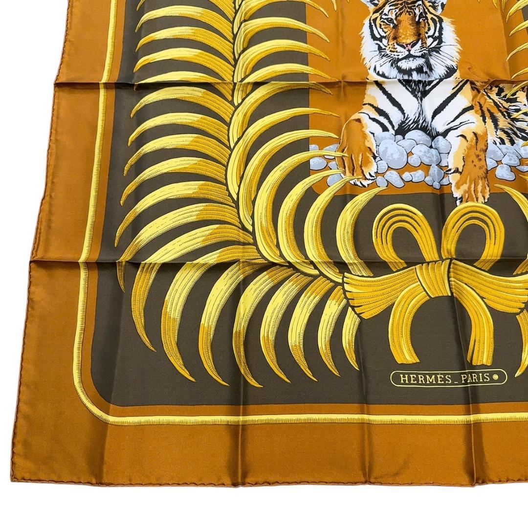 ◇エルメス◇シルク/カレ90/Tigre /王者の虎/スカーフ/タグ付