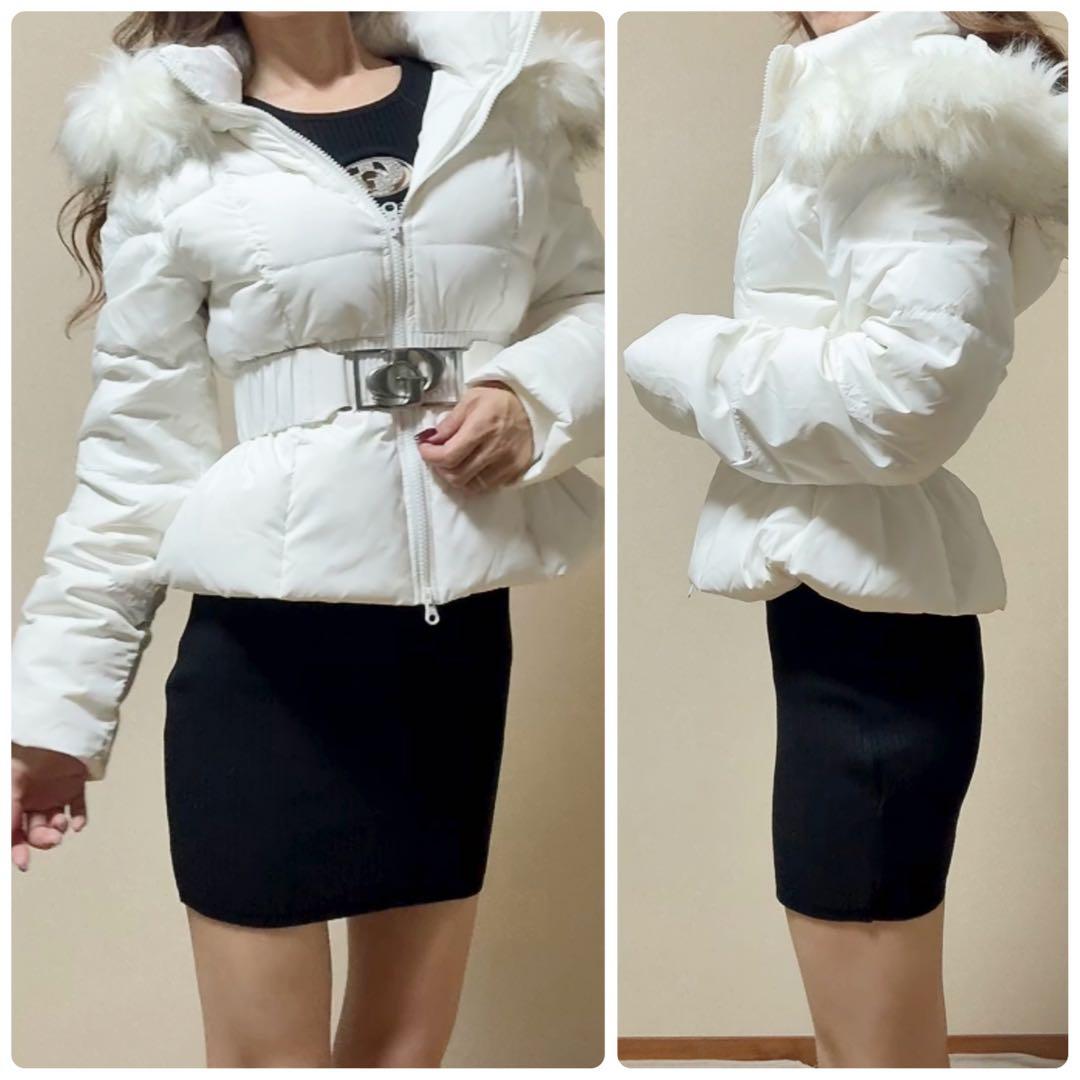 即日発送！GYDA GDベルト付きショートダウンコート　ホワイト　未開封