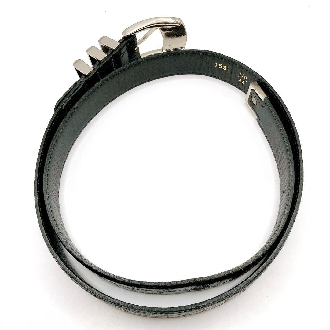 ジャンニヴェルサーチ✨ベルト メデューサ レザー ブラック 約108cm ロング