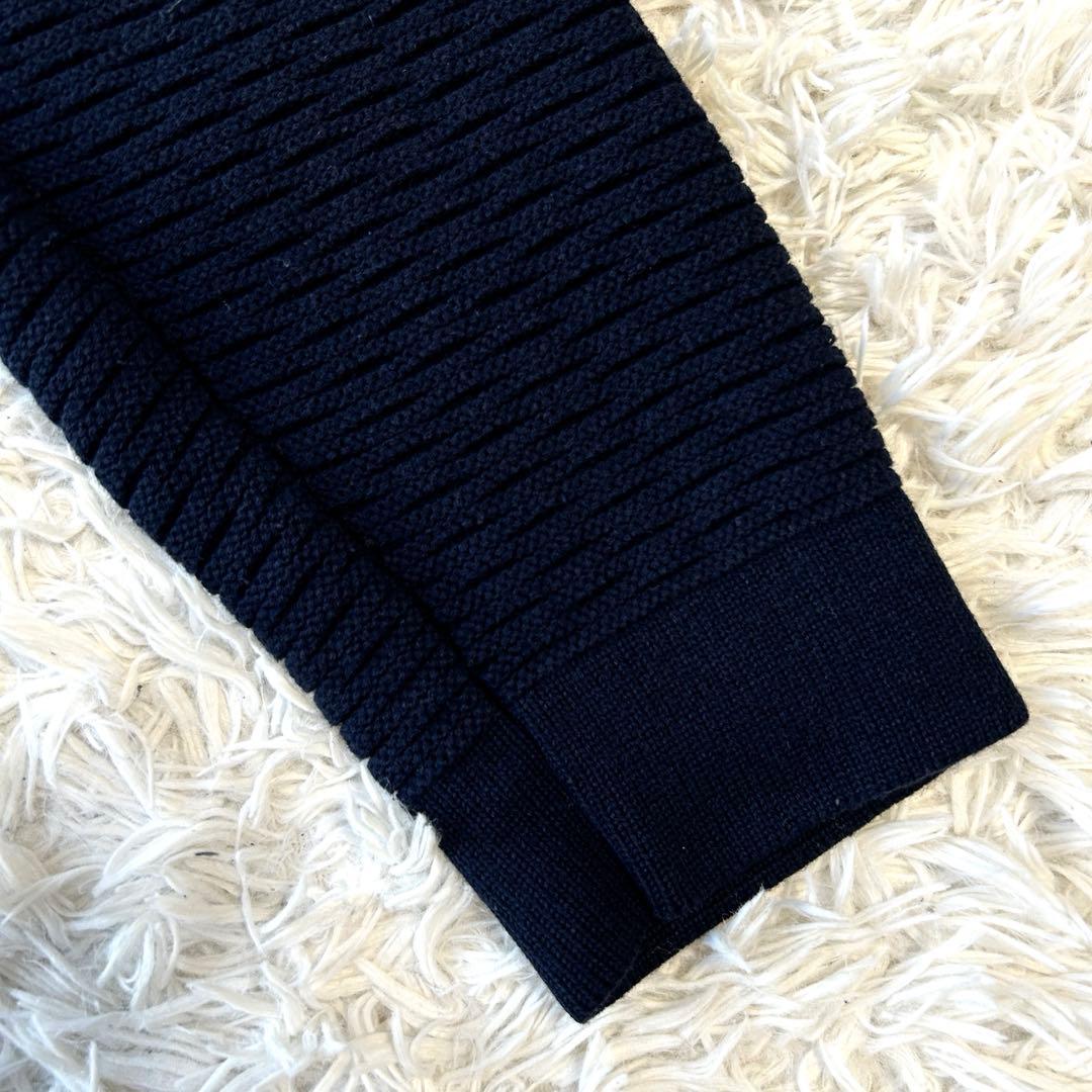 ルイヴィトン LOUIS VUITTON ニット カーディガン Vロゴ ネイビー