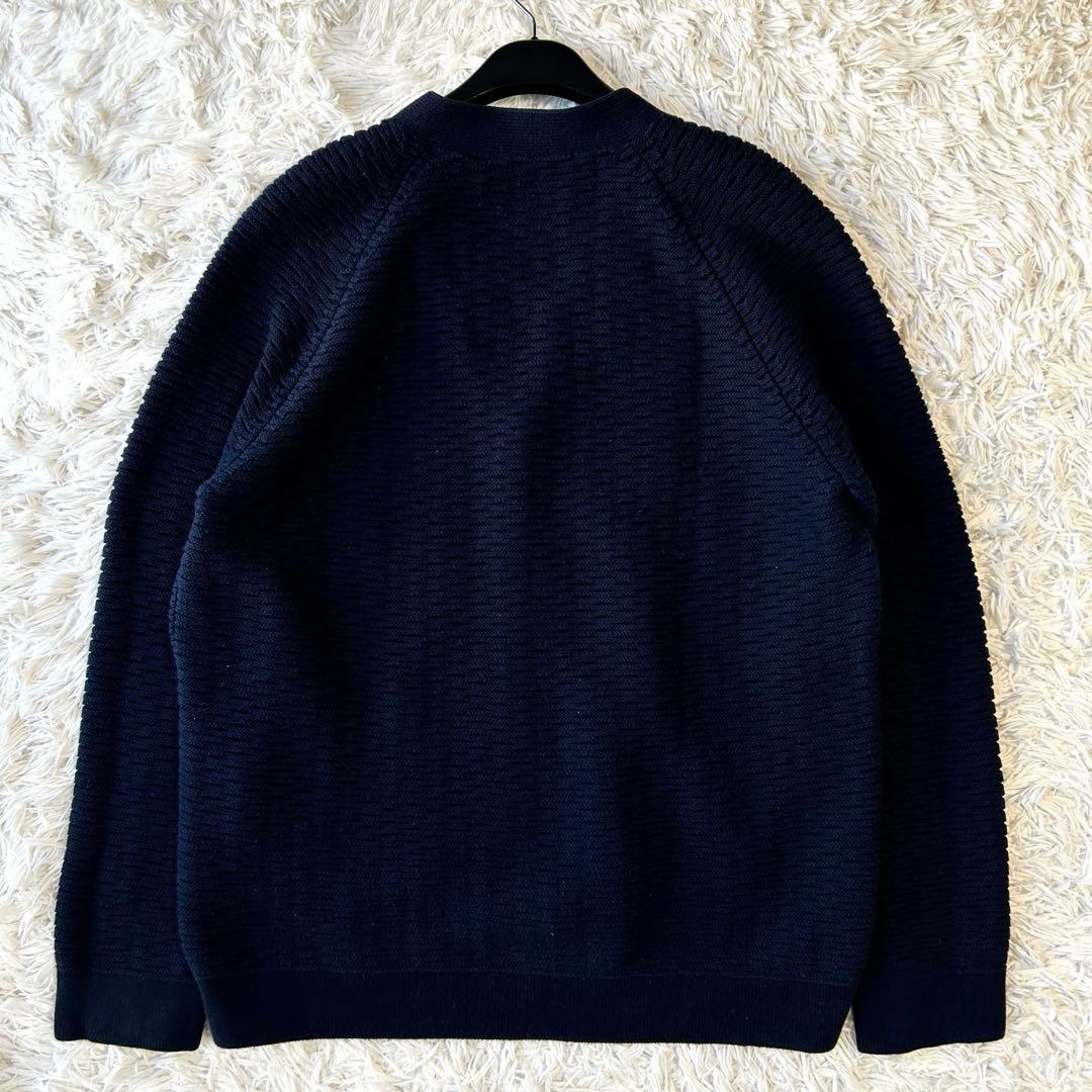 ルイヴィトン LOUIS VUITTON ニット カーディガン Vロゴ ネイビー