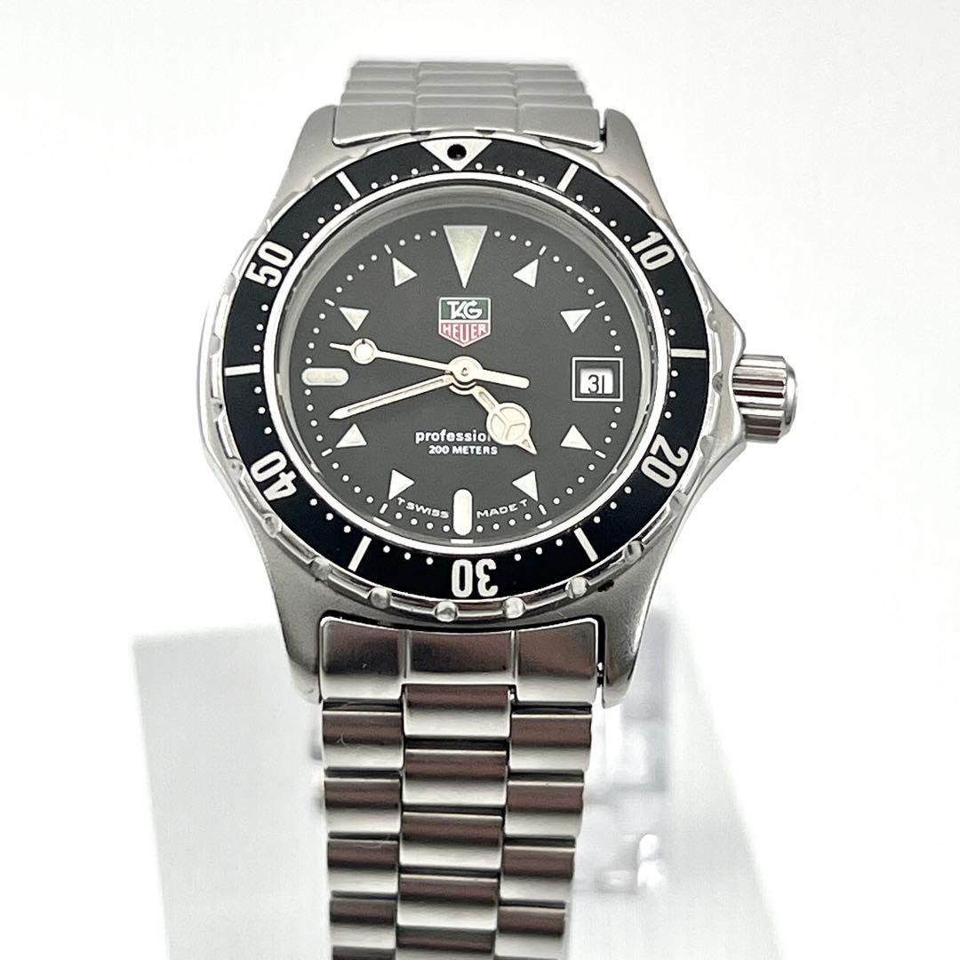 美品✨　タグホイヤー　プロフェッショナル　973.008 ブラック　シルバー