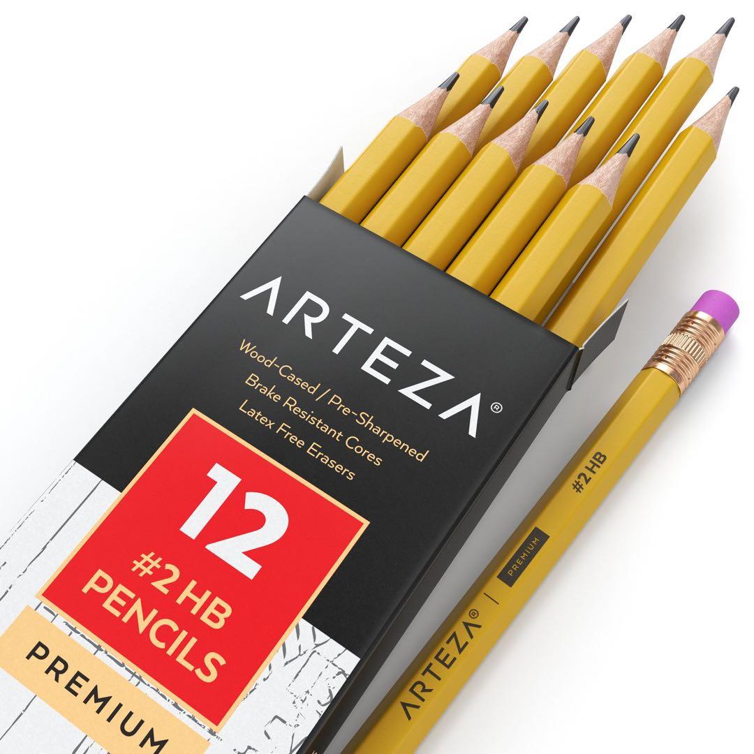☘️大容量☘️【72本】デッサンのゴム製HB2 Artezaの鉛筆