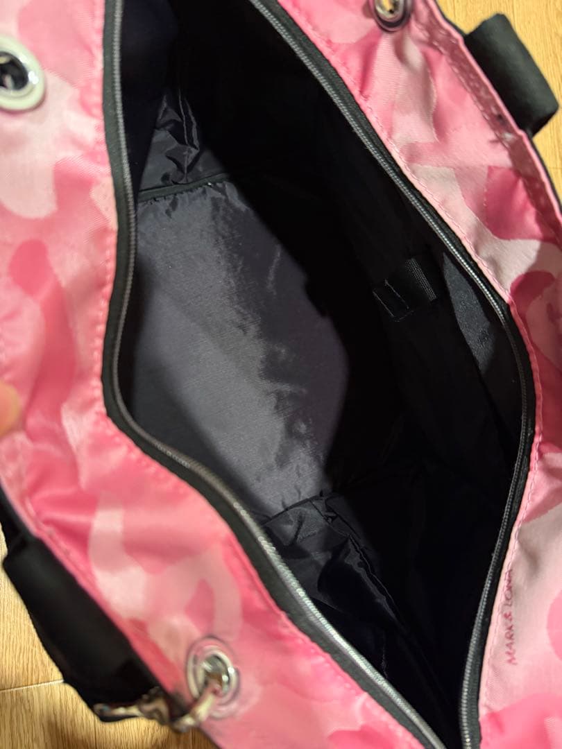 マークアンドロナ　ピンク迷彩ゴルフバッグ&ボストンバック　used品