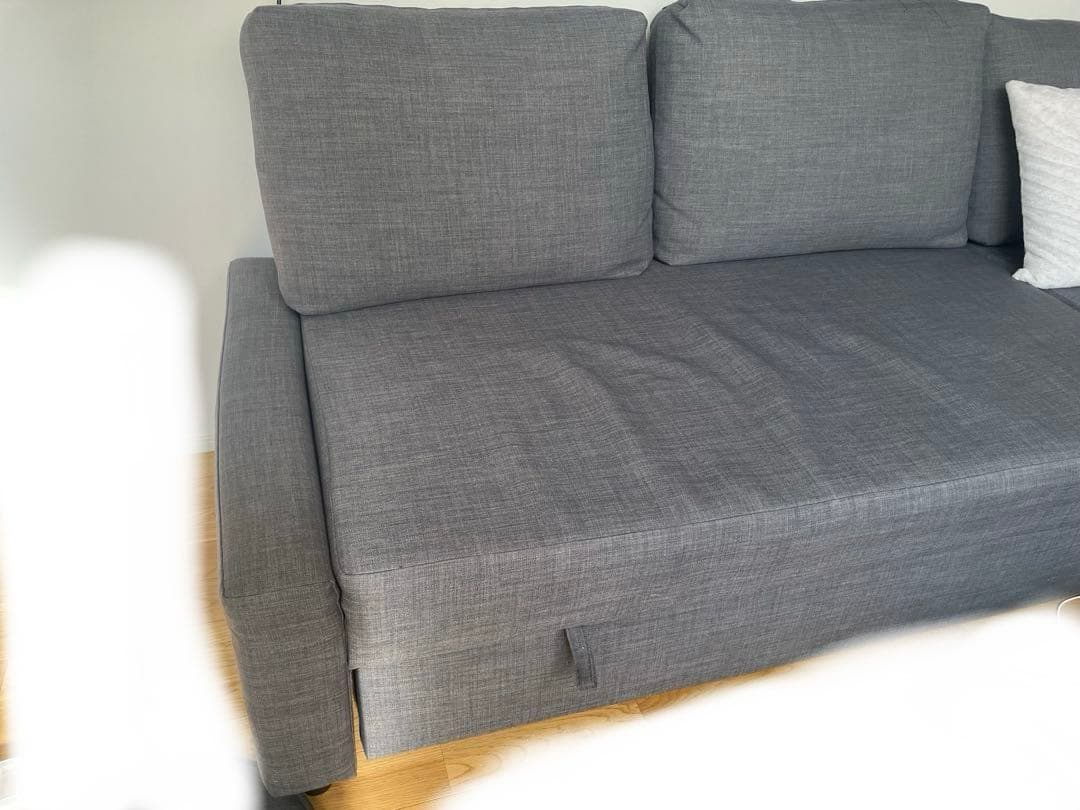 フリーヘーテン グレー IKEA ソファベッド ダブルベッド