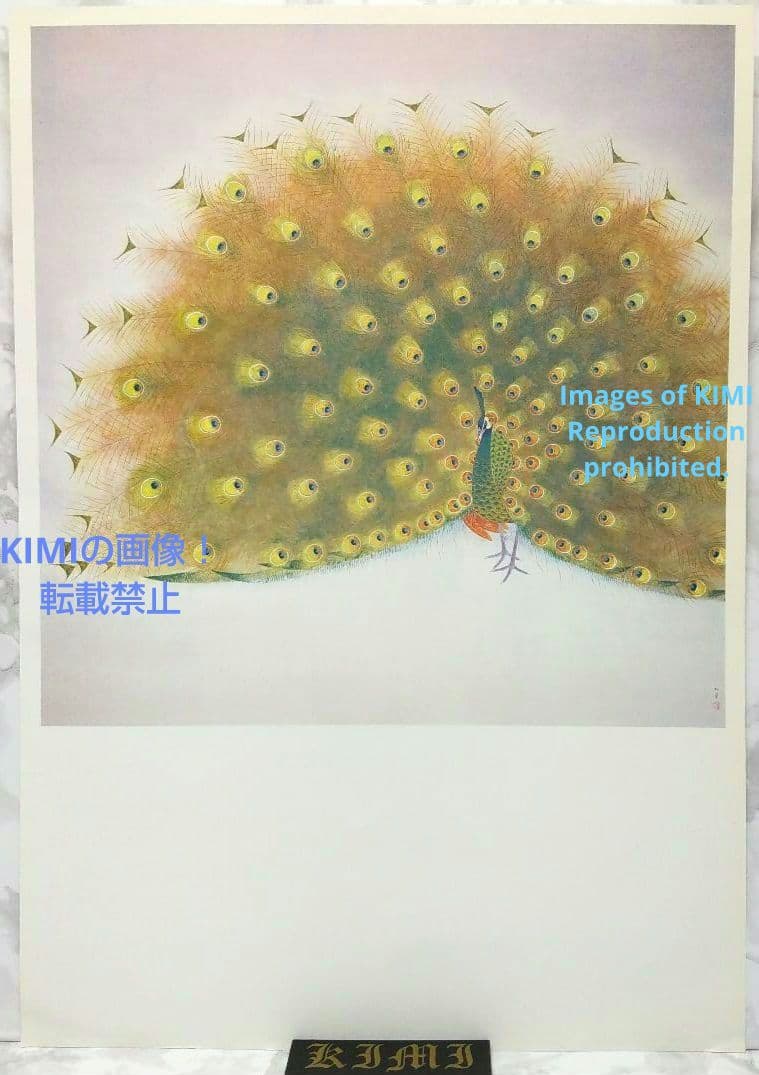 ポスター 孔雀 上村松篁 Poster Peacock Shoko Uemura