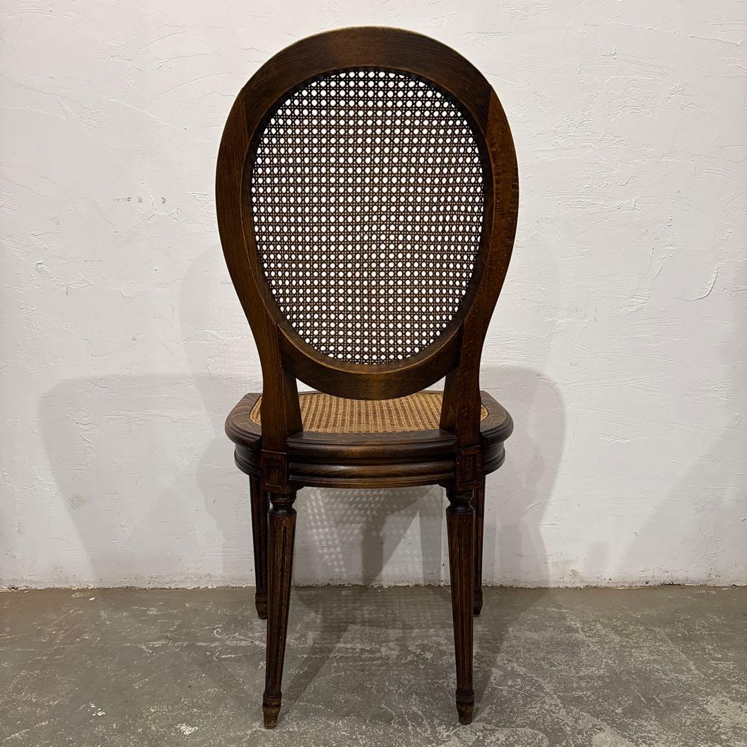 ヴィンテージ　ダイニングチェア　カフェチェア　ラタンチェア　2