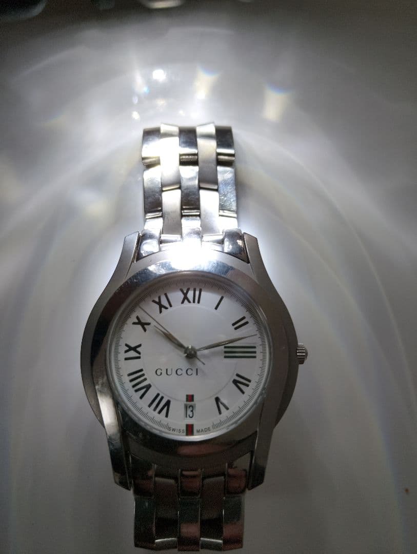 GUCCI グッチ　5500M シェリーライン　メンズ　腕時計 電池新品
