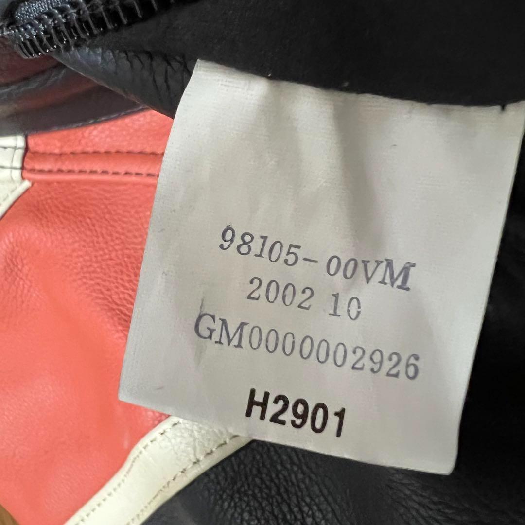 【美品 希少デザイン】ハーレーダビッドソン シングルライダース 本革 黒 L相当