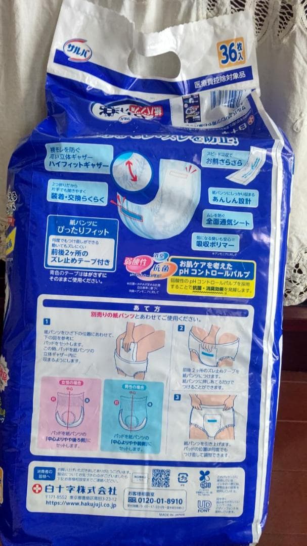 やわ楽 紙パンツ用パッド 36枚入り