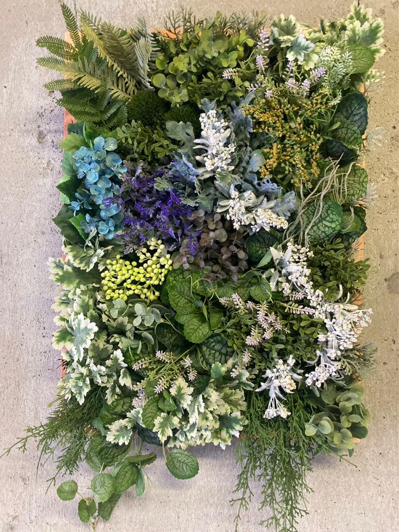 光触媒　人工観葉植物　ウォールグリーン　フェイクグリーン　壁掛け　4575@