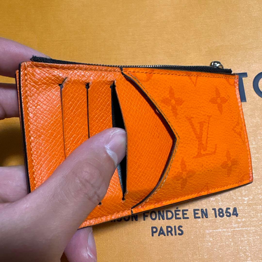 ルイヴィトン カードホルダー ボルケーノオレンジ M30465