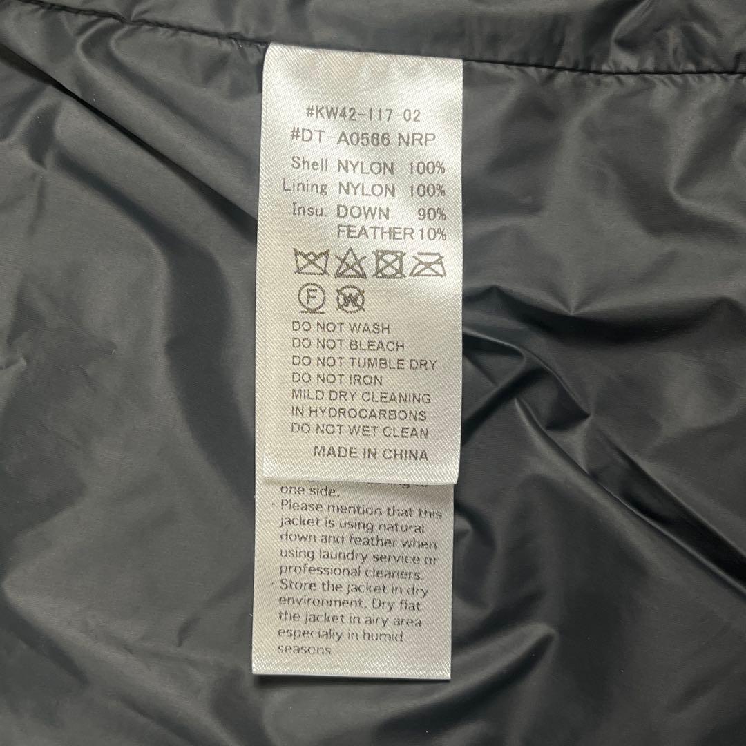 DANTON ダントン ミドルダウン フード付き コート Sサイズ グレー