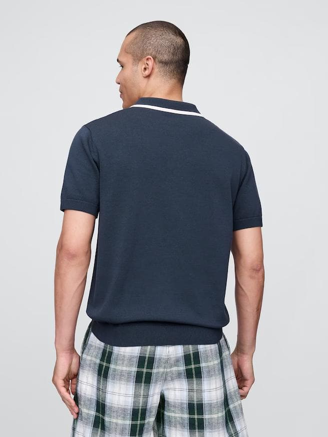 【希少コラボ】Gap × Malbon ロゴ ポロセーター　ゴルフ