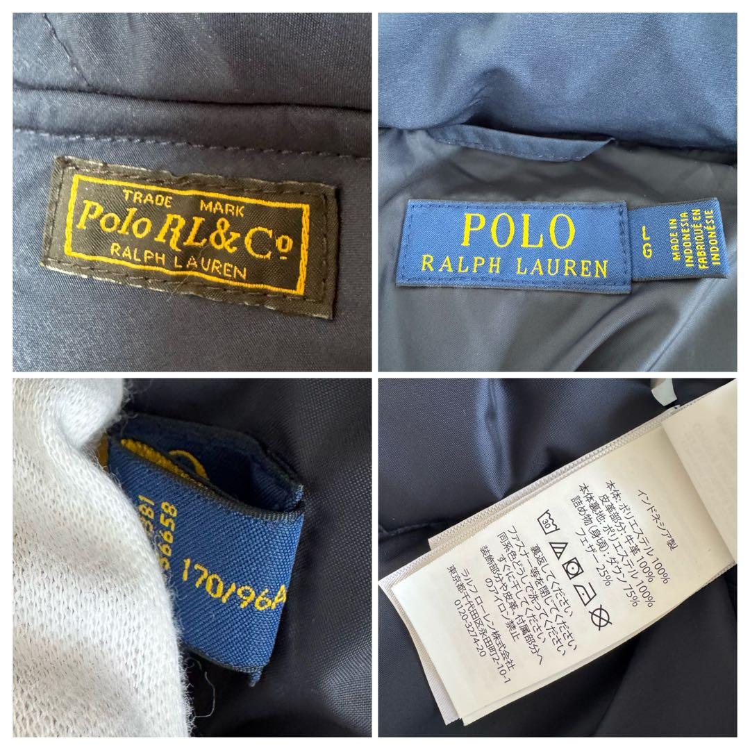 【新品同様】【レディース】サイズL ポロ　ラルフローレン　ダウンベスト