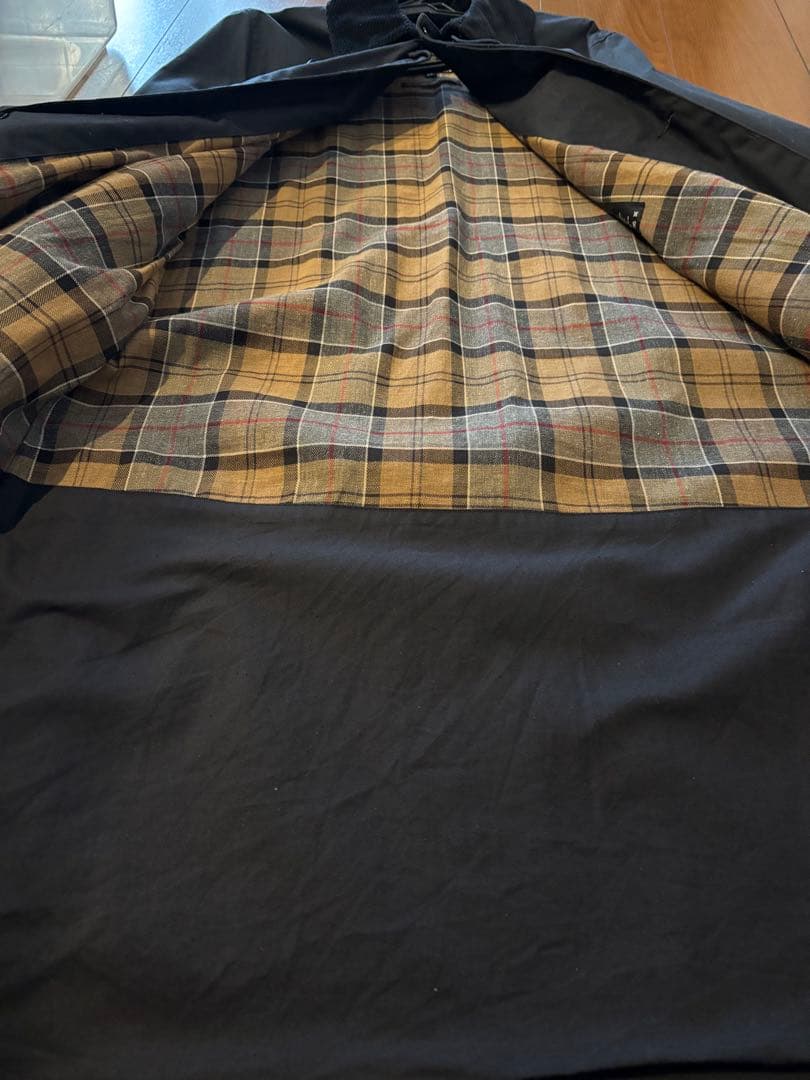 Barbour ステンカラーコート 38インチ ネイビー