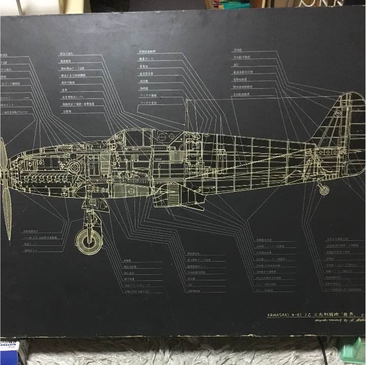 飛燕 年代物のパネル