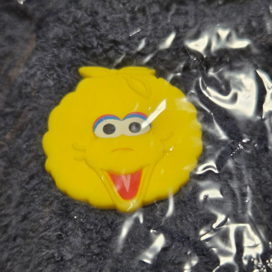 【S-M】ジェラートピケ　ジャガード　ショール　カーディガン　セサミストリート