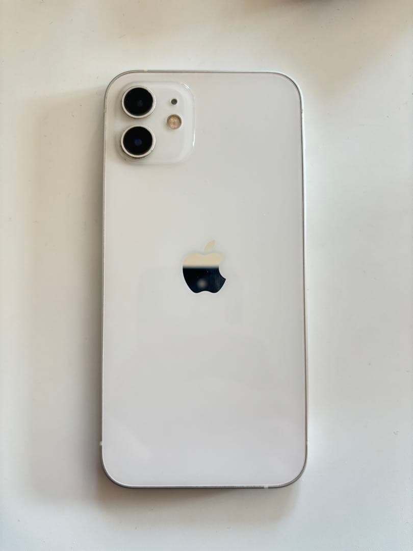 【液晶割れ無】iPhone12 (128GB)ホワイト本体+ Lightning