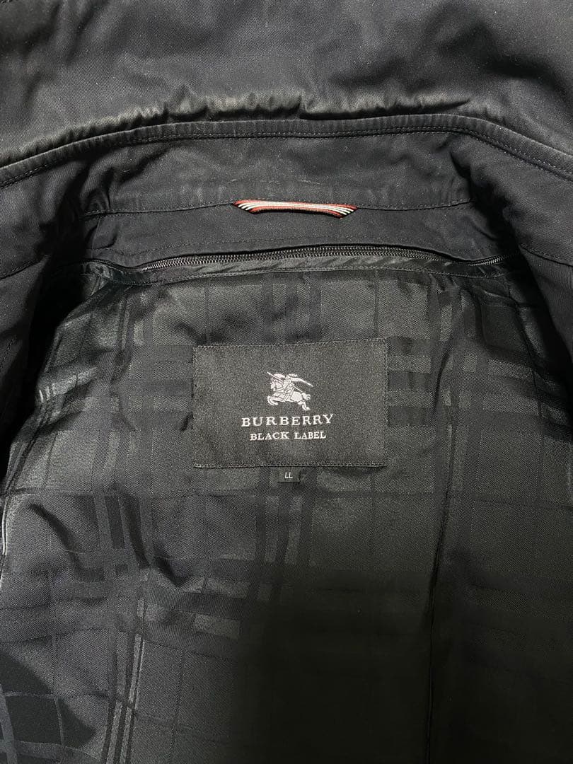 バーバリー トレンチコート LLサイズ 美品 日本製 ブラック　メンズ 紳士