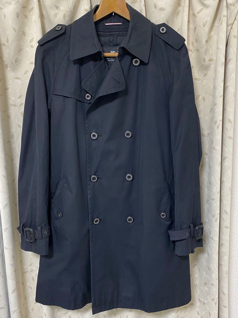 バーバリー トレンチコート LLサイズ 美品 日本製 ブラック　メンズ 紳士
