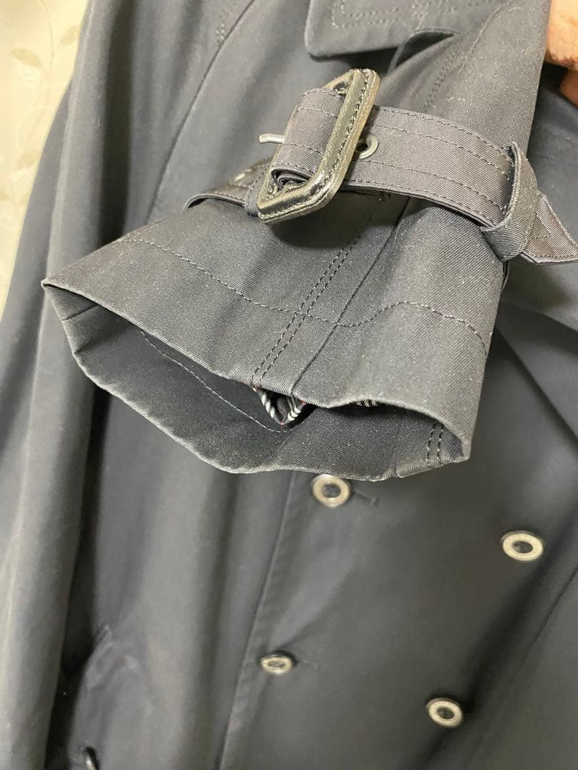 バーバリー トレンチコート LLサイズ 美品 日本製 ブラック　メンズ 紳士