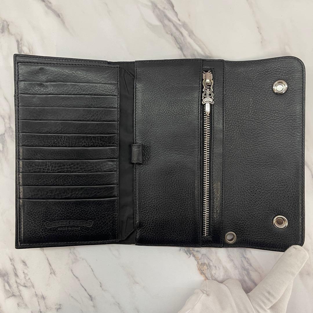 【年末セール】31日まで 新品未使用クロムハーツ ウェーブレザーウォレット長財布