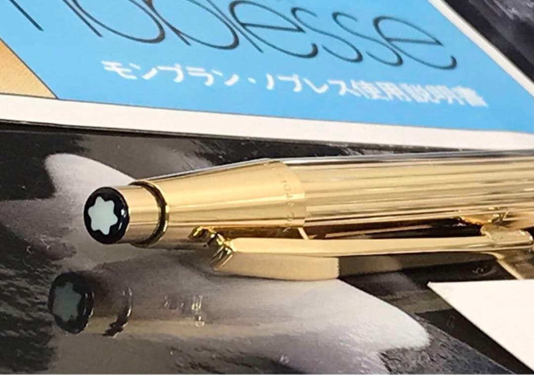 モンブラン　ボールペン★極美品！金運を呼ぶ総金張り銘品★ノブレスNo1947稀型