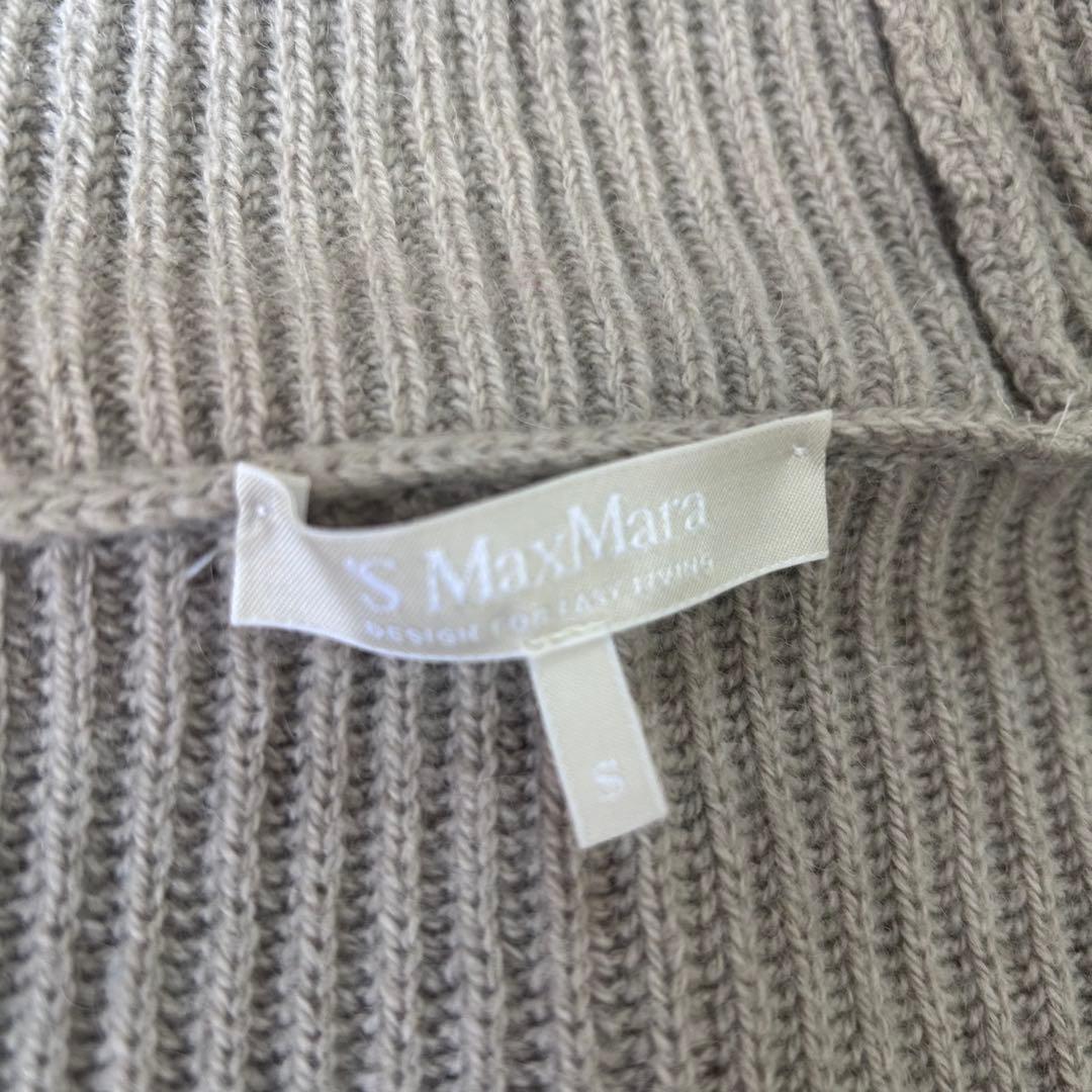 キャメル100%✨マックスマーラ　フォックスファー　ベルト　ふんわりカーディガン