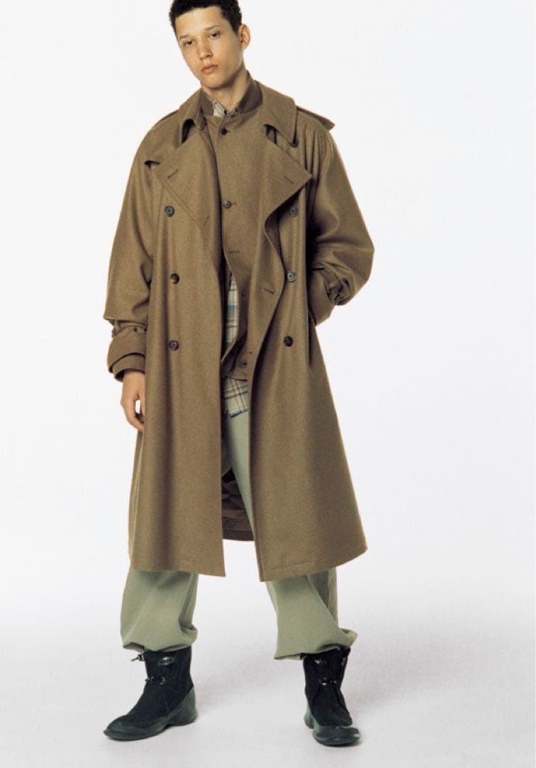 AURALEE ウールカシミヤトレンチコート