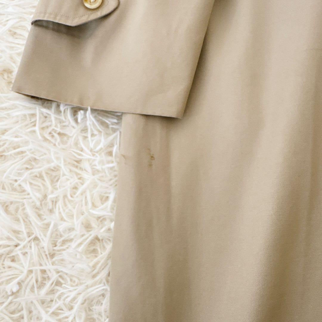 人気 L相当!!バーバリー ウールライナー ステンカラーコート ロング ベージュ