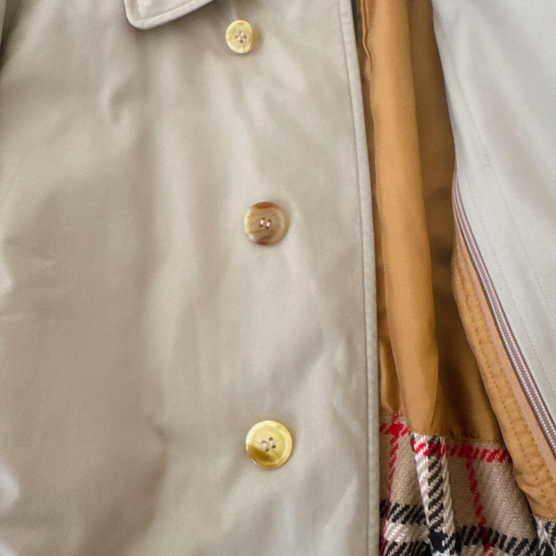 人気 L相当!!バーバリー ウールライナー ステンカラーコート ロング ベージュ