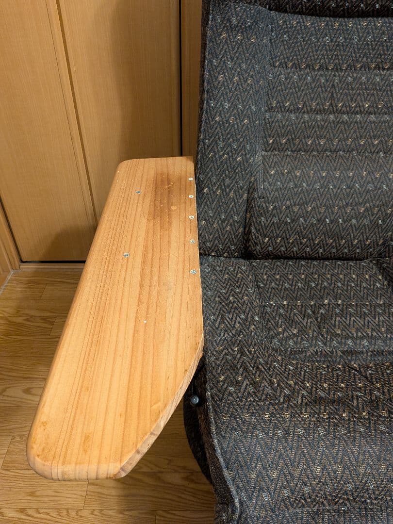 リクライニングチェア オットマン フルフラット 椅子 アームレスト