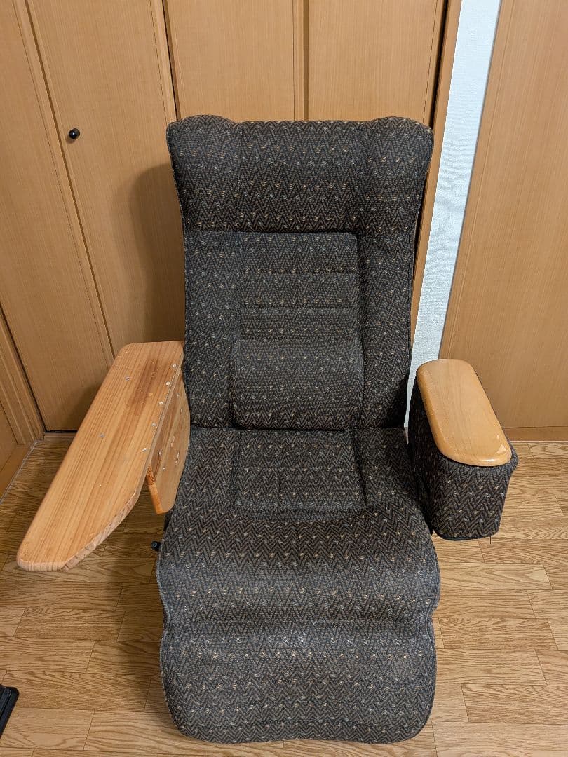リクライニングチェア オットマン フルフラット 椅子 アームレスト