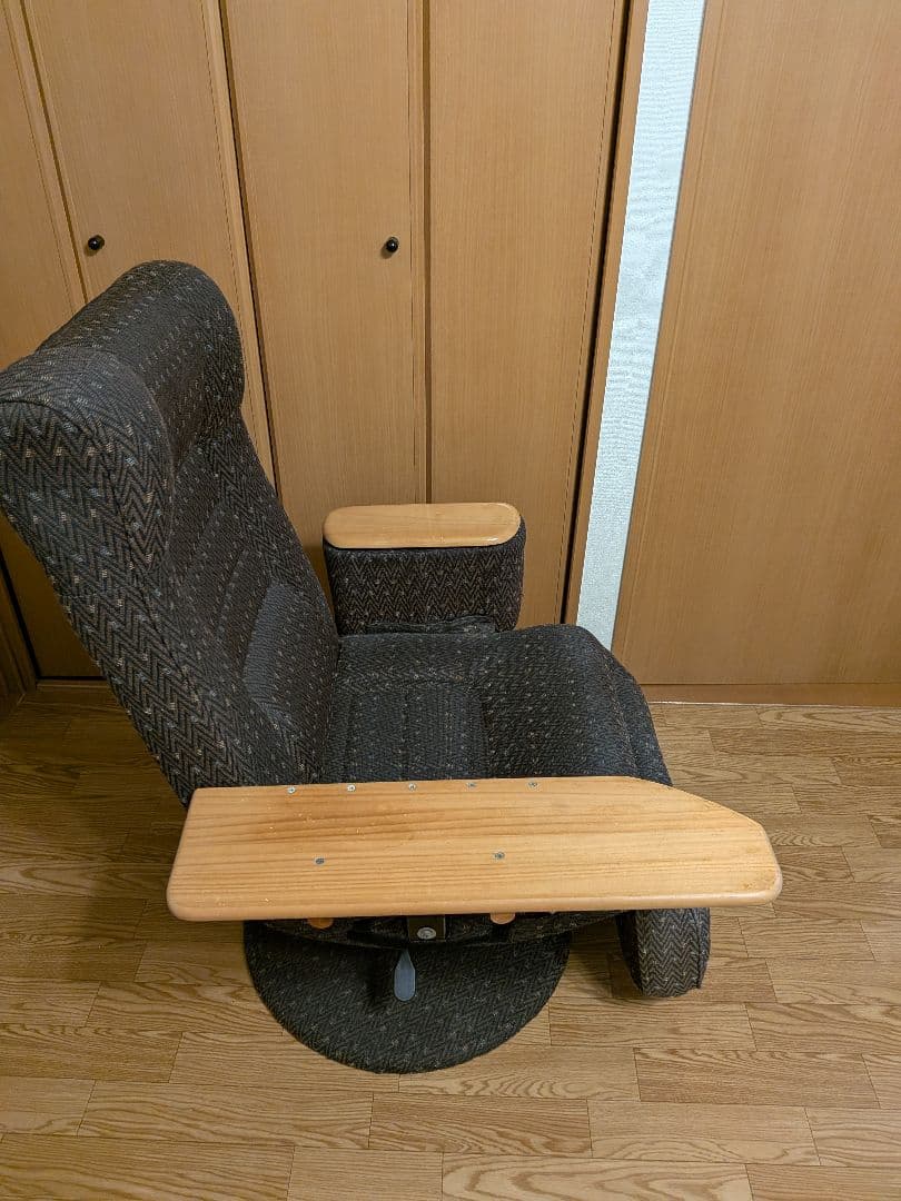 リクライニングチェア オットマン フルフラット 椅子 アームレスト