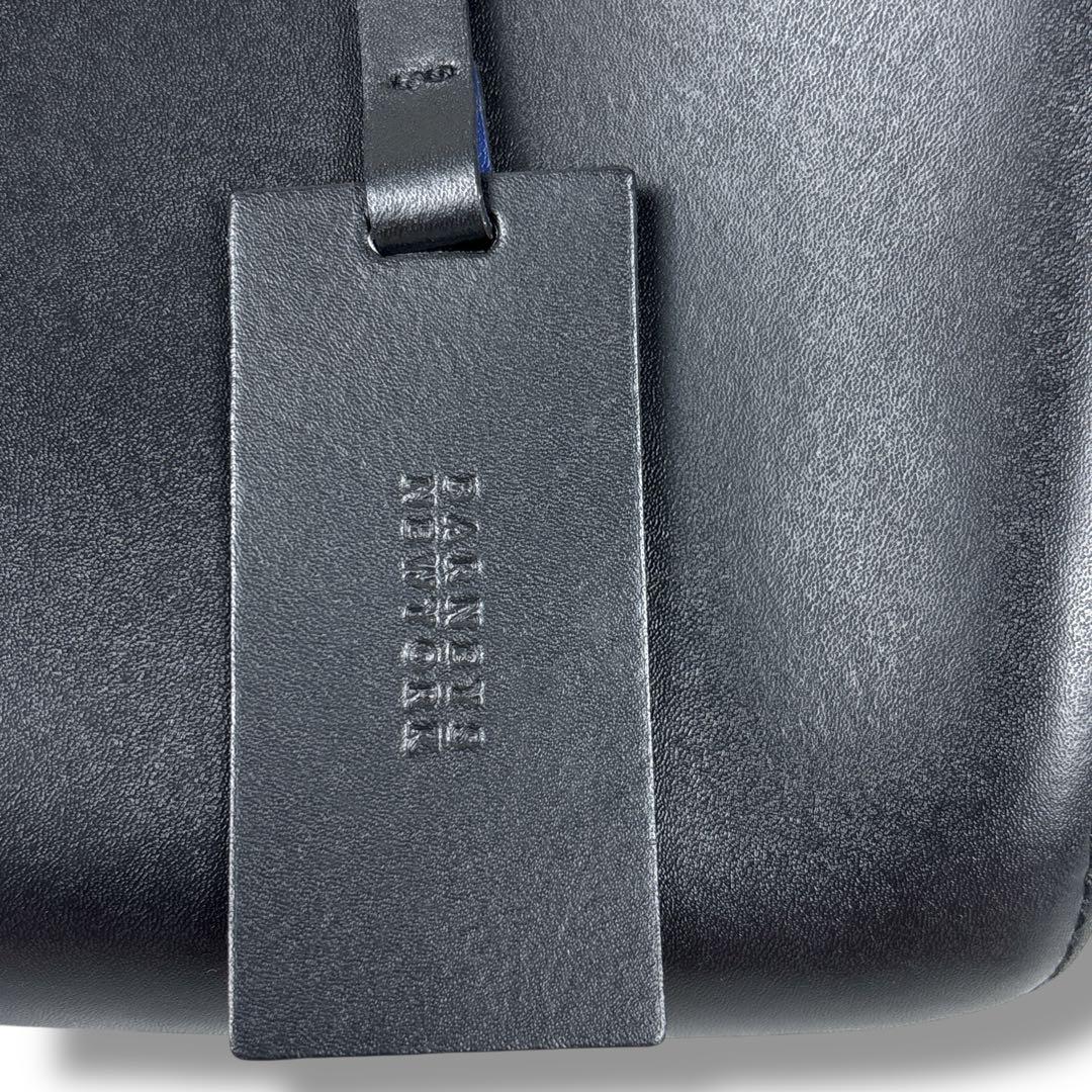 バーニーズニューヨーク レザートート バック ショルダーバック肩がけ 黒 本革