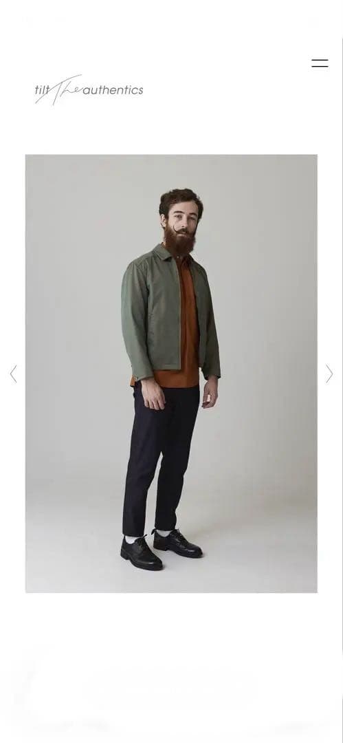 『良品コットン100%』tilt the authenticグリーンジャンパー