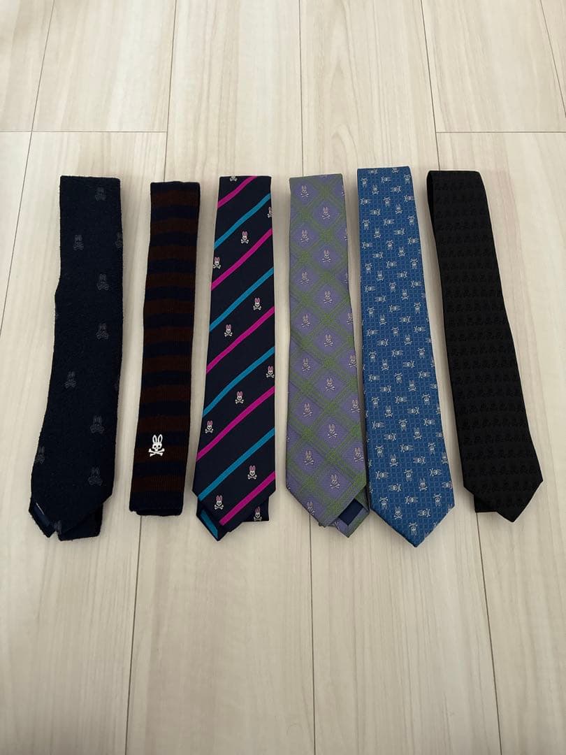 サイコバニー　ネクタイ6本セット