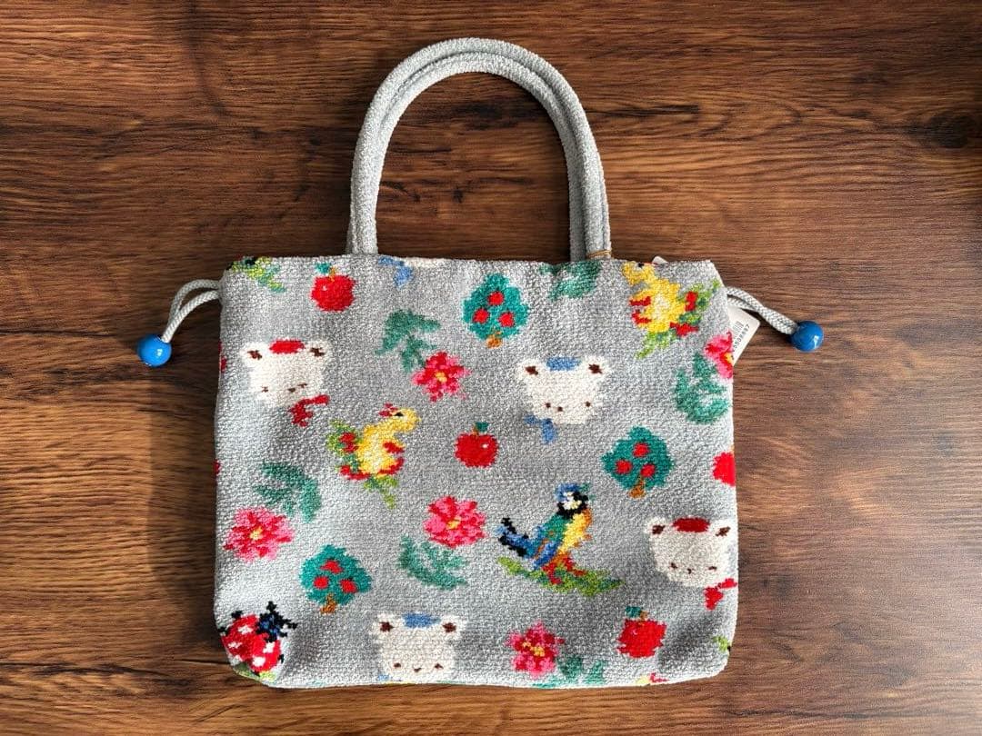 ファミリア×フェイラーコラボ　手付き巾着　巾着　ポーチ　バッグ