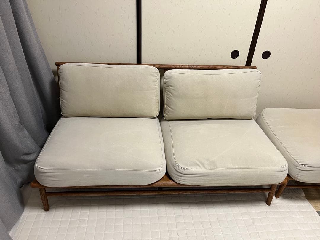 【MOMO NATURAL】 CLOUD SOFA 2Pソファ①※セット販売希望