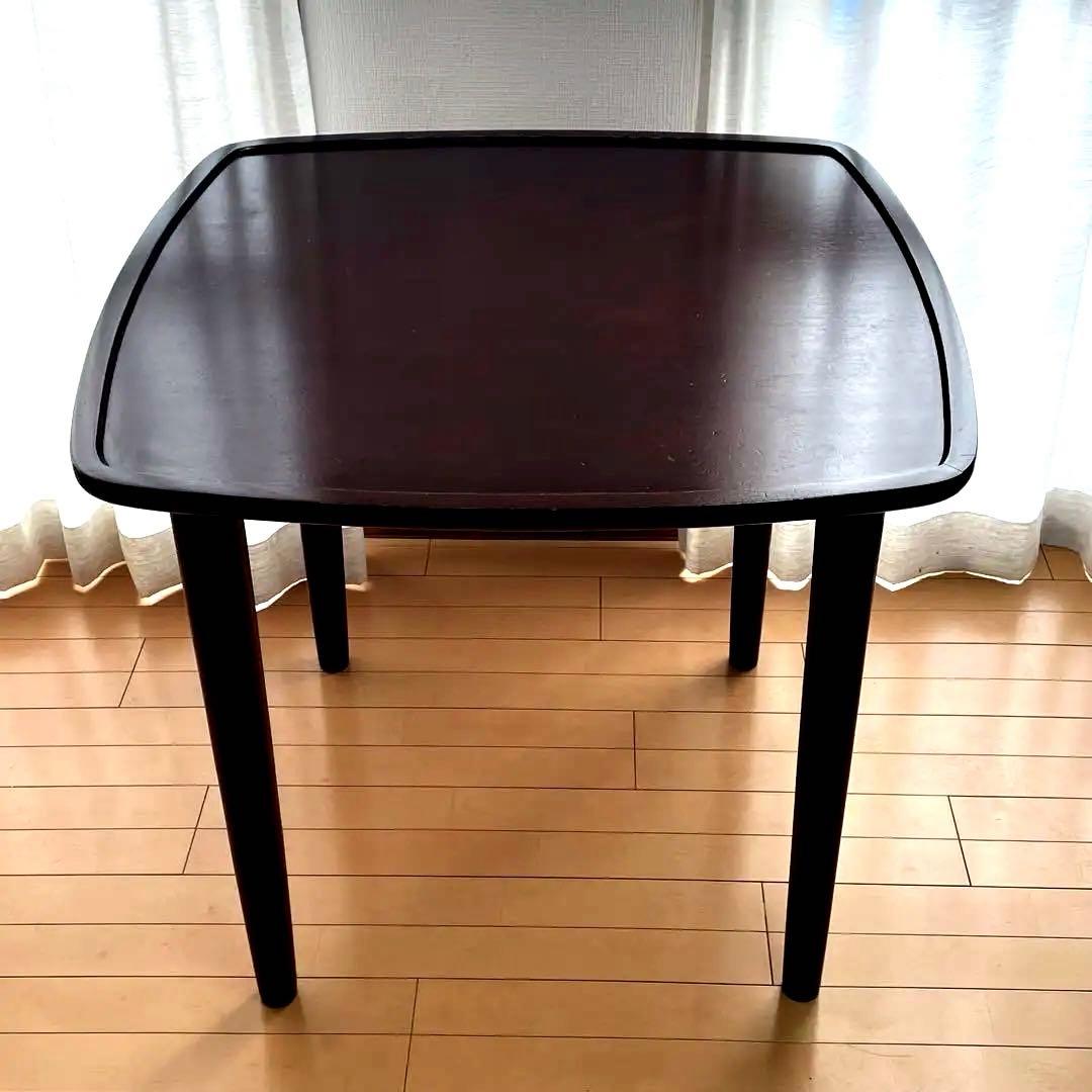 木製ダイニングテーブル　ダークブラウン