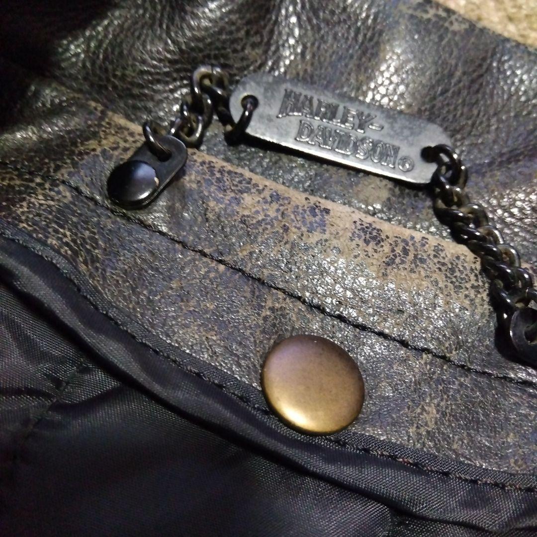 38inch ヴィンテージ ハーレーダビッドソン シングル ライダースジャケット