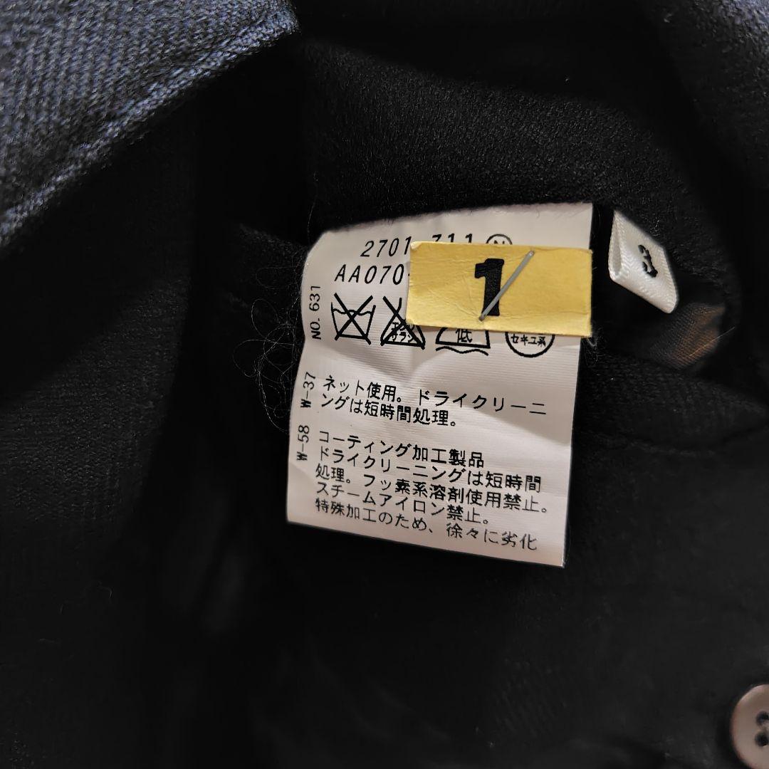 極美品　タケオキクチ　2way　ステンカラー　ライナー付き　ヘリンボーン　L