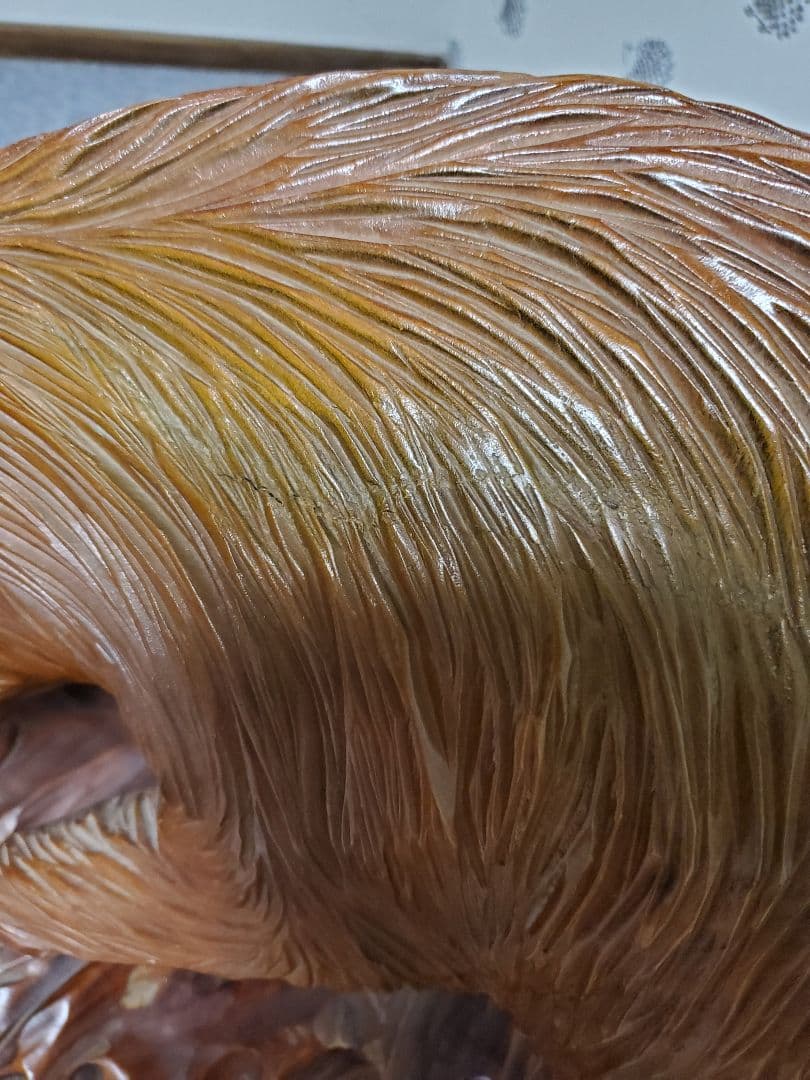 木彫り　猪　イノシシ　大きい　彫刻　飾り　置物　インテリア