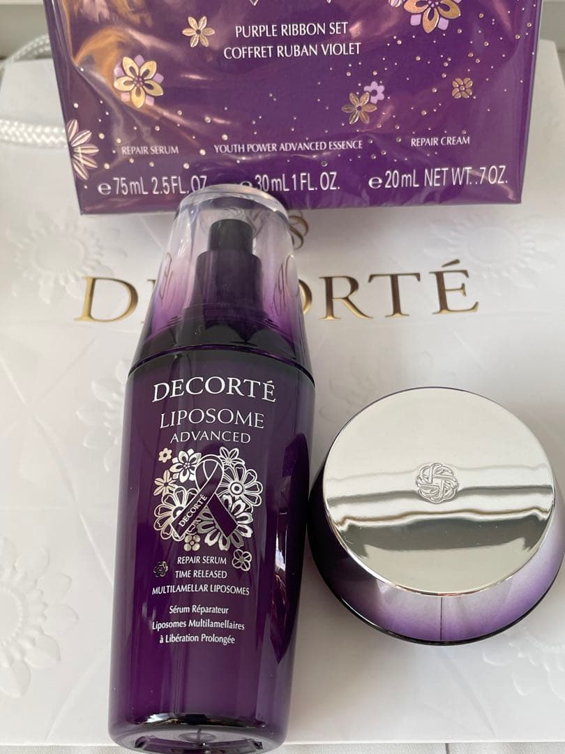 【DECORTE】リポソームパープルリボン2025 美品美容液＆新品クリーム