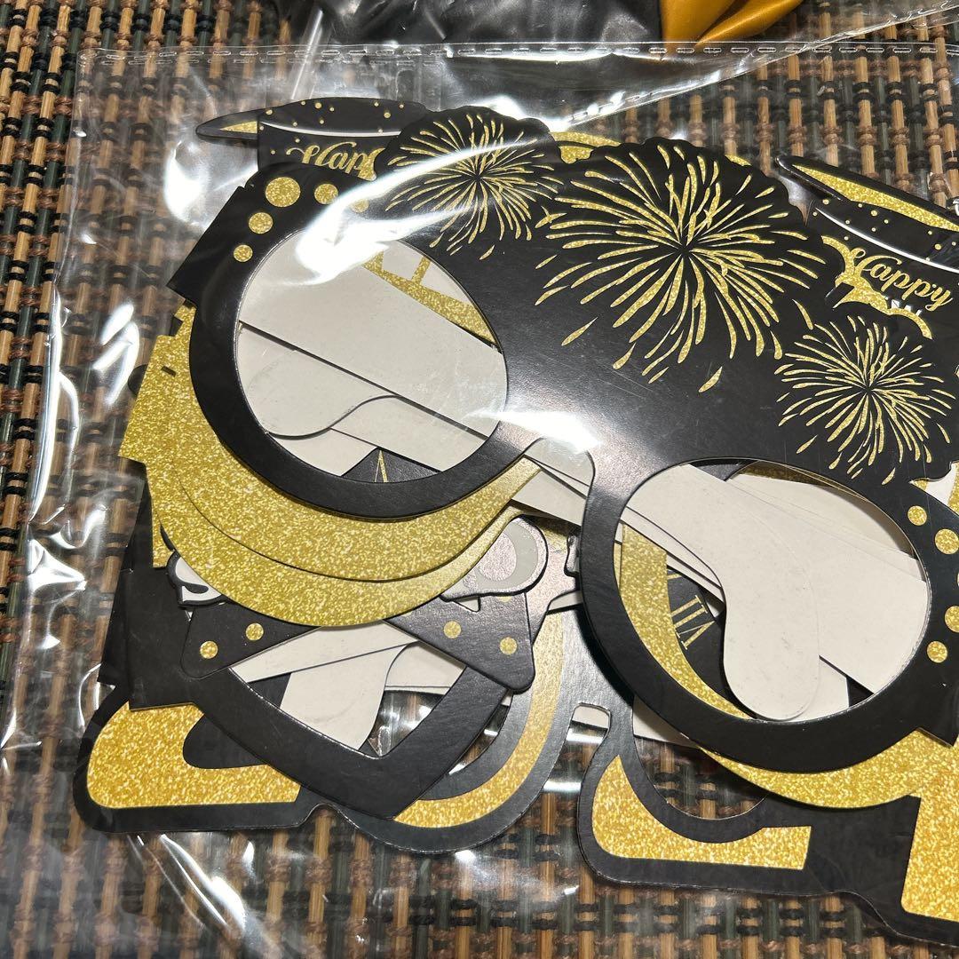 パーティー用品 風船 Happy NewYearパーティー飾り セット小道具