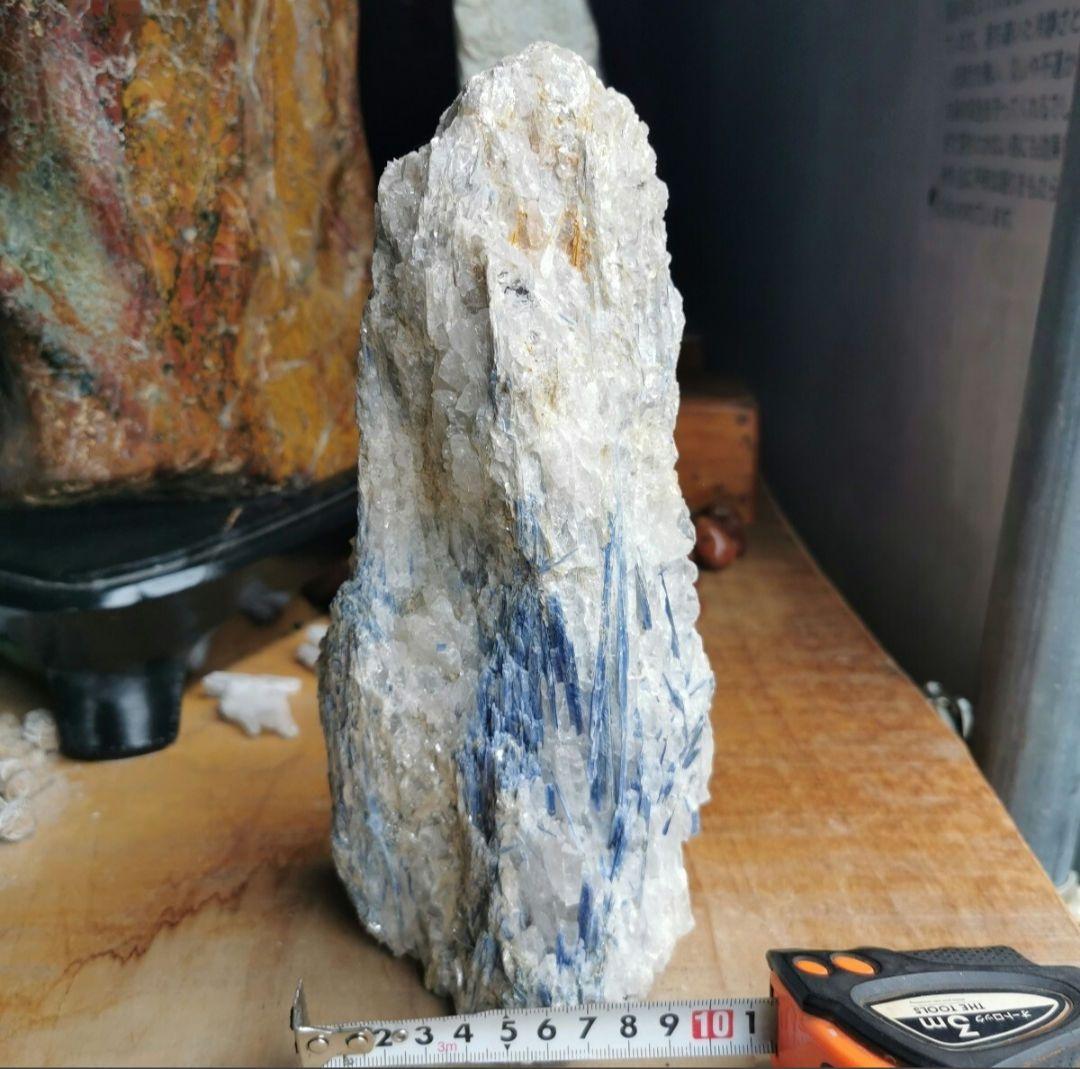 カイヤナイト　3.2キロ　鑑賞石　石 置物　オブジェ　インテリア