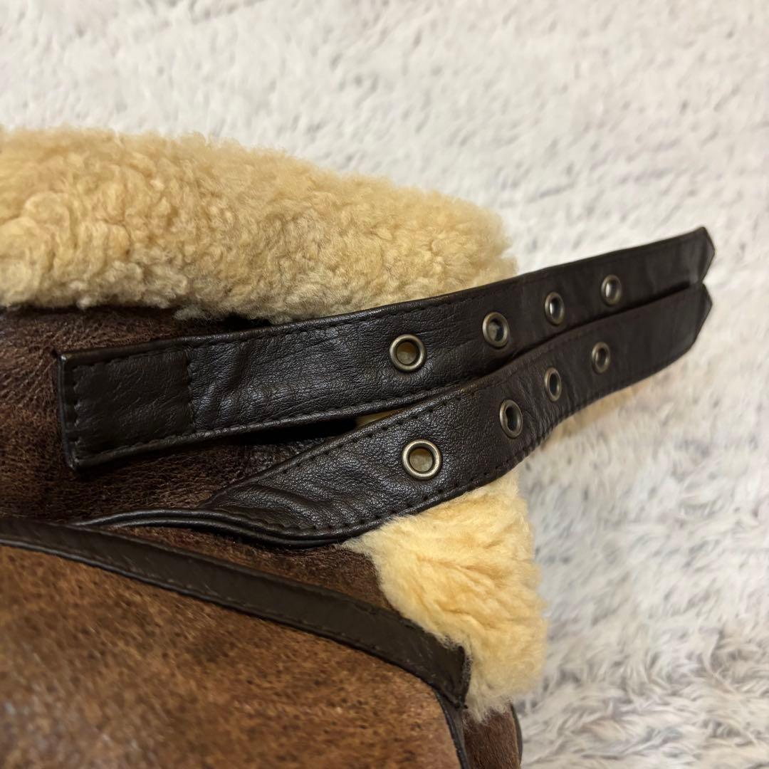 POTTAR ポッター　B-3 フライトジャケット　ムートン　短丈　肉厚　極暖