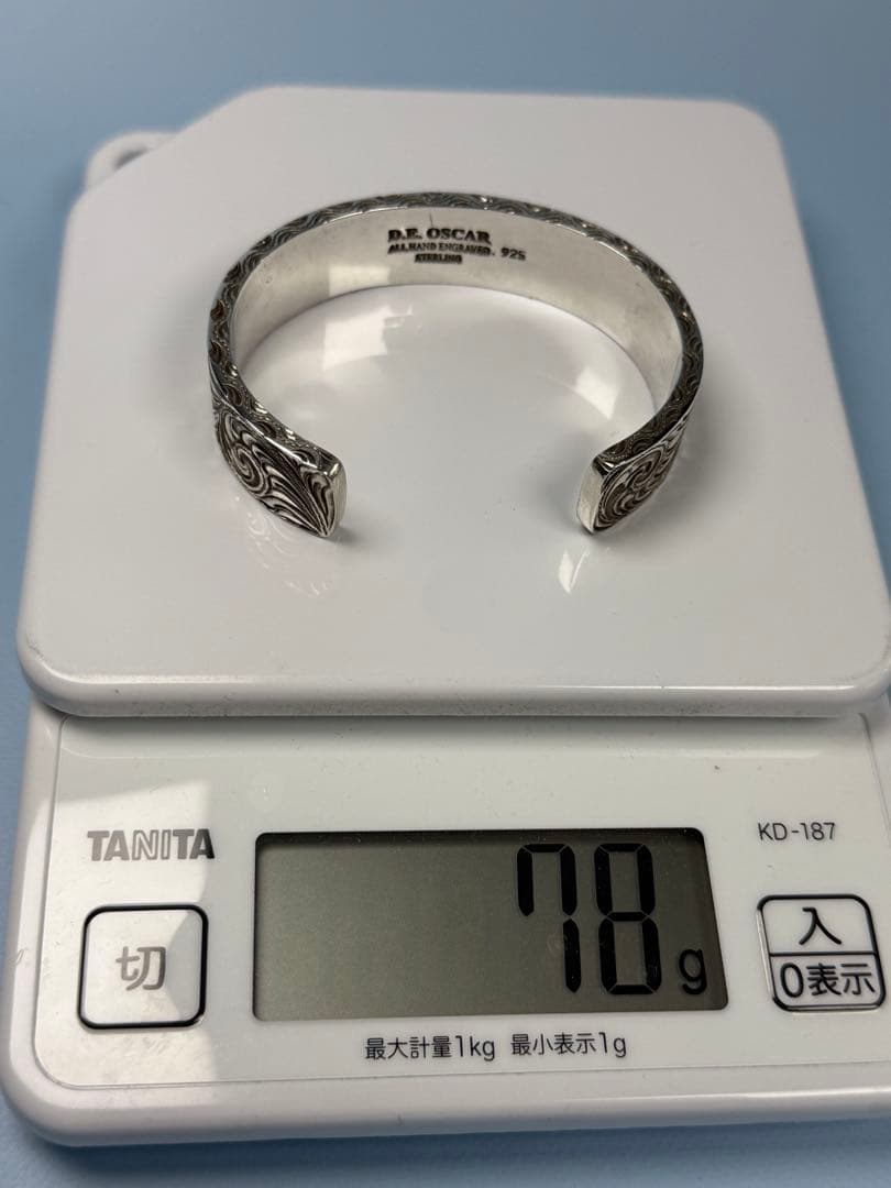 D.E.OSCAR製ハンドグレーブ925シルバー ブレスレット Mサイズ